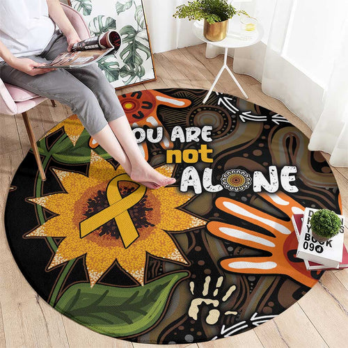 Australia Indigenous Round Carpet You Are Not Alone