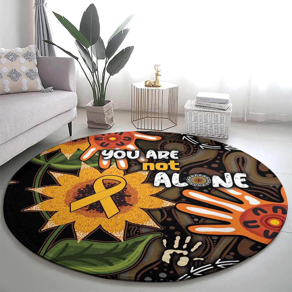 Australia Indigenous Round Carpet You Are Not Alone