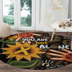 Australia Indigenous Round Carpet You Are Not Alone