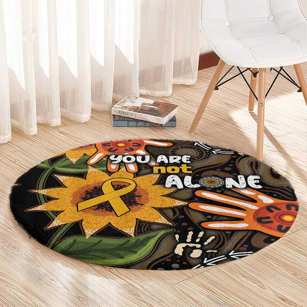 Australia Indigenous Round Carpet You Are Not Alone