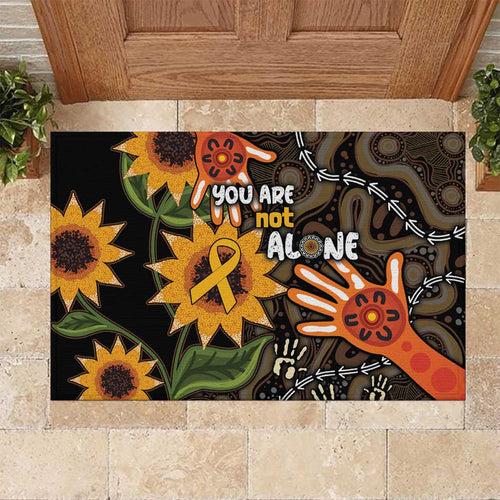 Australia Indigenous Rubber Doormat You Are Not Alone