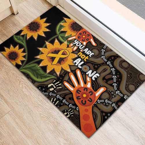 Australia Indigenous Rubber Doormat You Are Not Alone