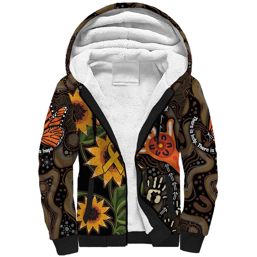 Australia Indigenous Sherpa Hoodie You Are Not Alone