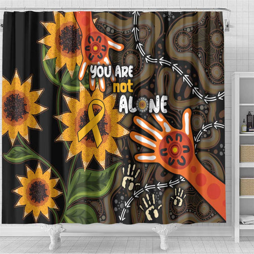 Australia Indigenous Shower Curtain You Are Not Alone