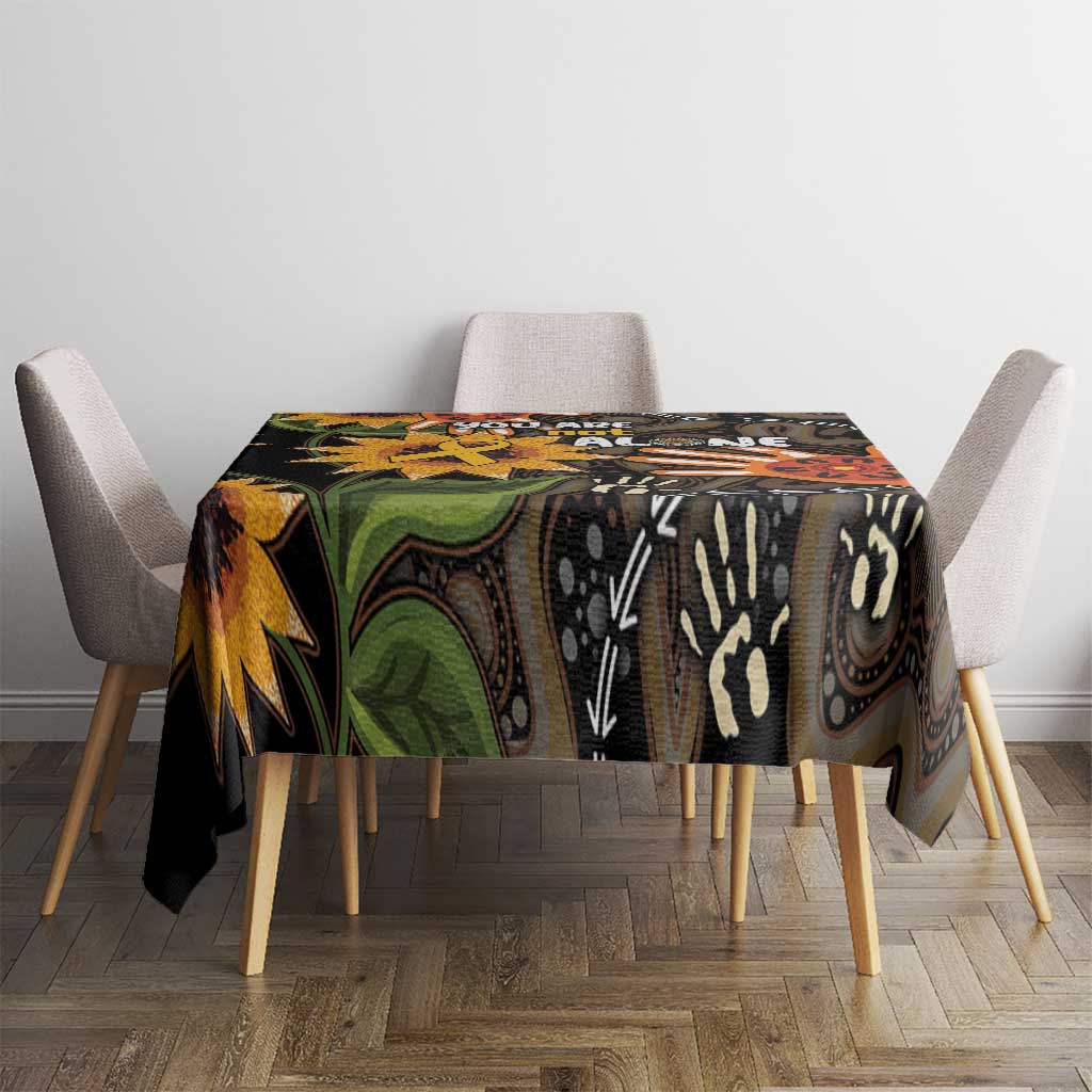 Australia Indigenous Tablecloth You Are Not Alone