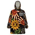 Australia Indigenous Wearable Blanket Hoodie You Are Not Alone