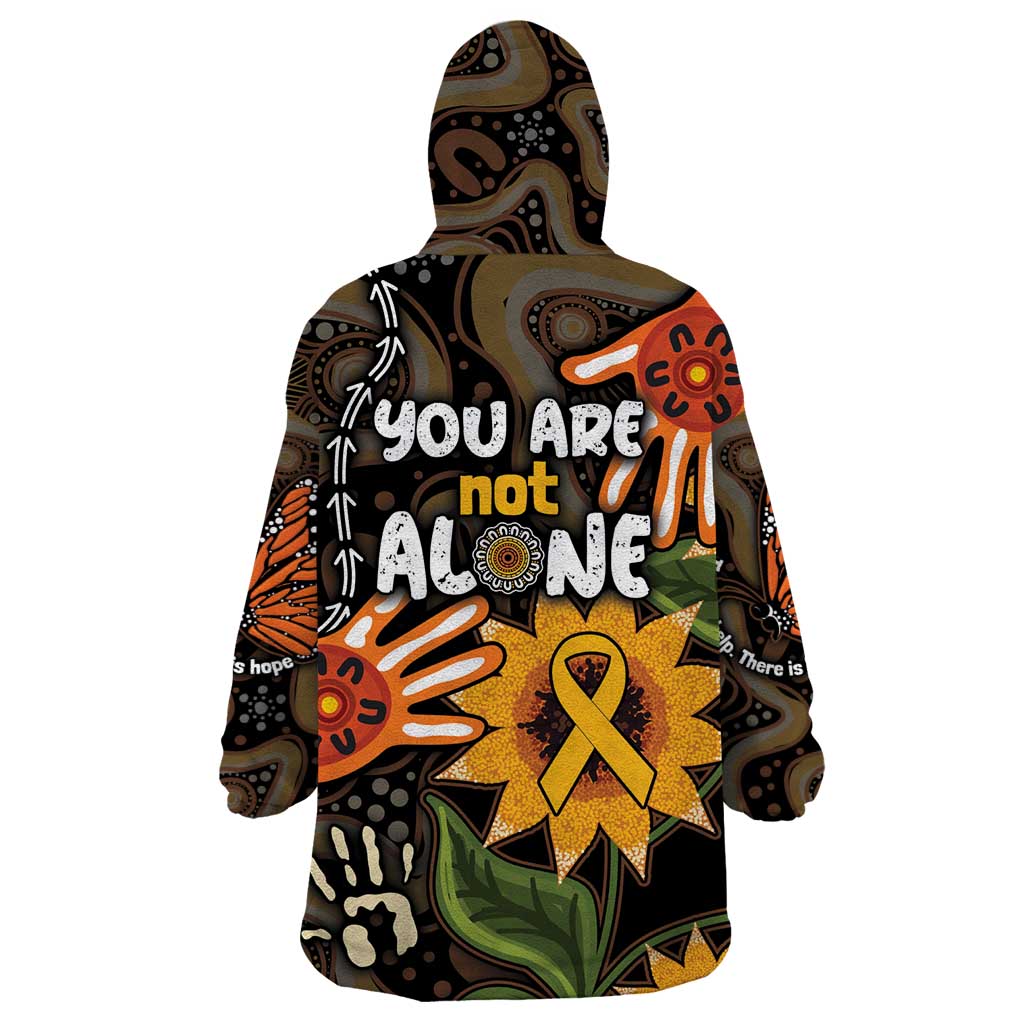 Australia Indigenous Wearable Blanket Hoodie You Are Not Alone