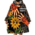 Australia Indigenous Wearable Blanket Hoodie You Are Not Alone