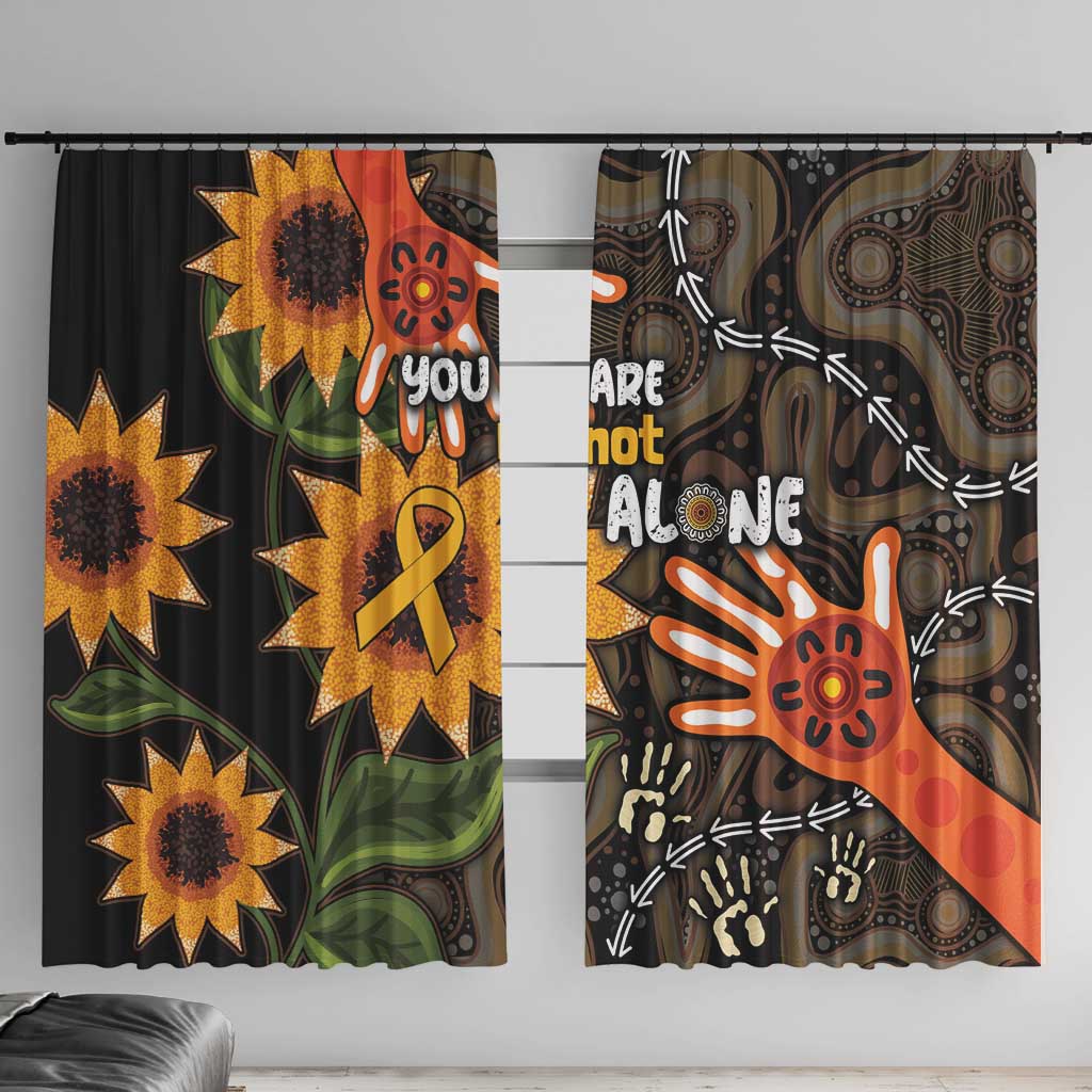 Australia Indigenous Window Curtain You Are Not Alone