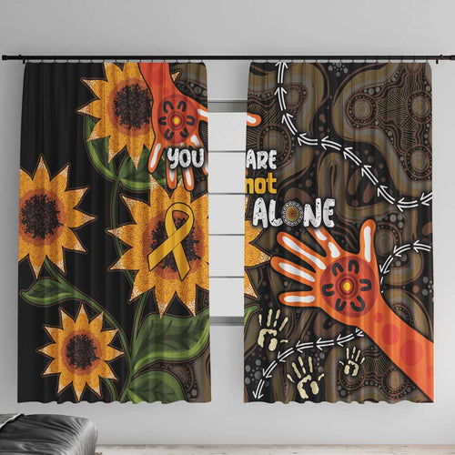 Australia Indigenous Window Curtain You Are Not Alone