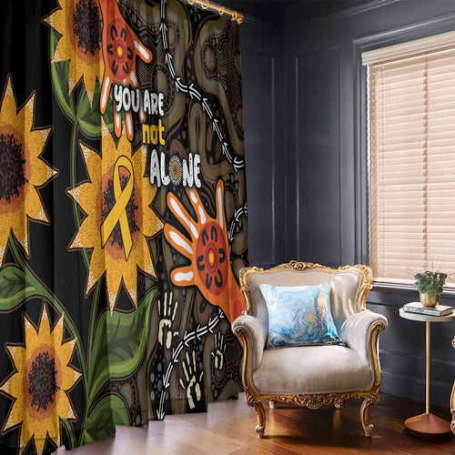 Australia Indigenous Window Curtain You Are Not Alone