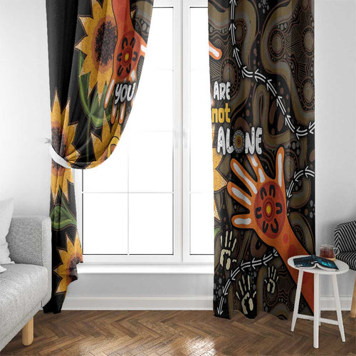 Australia Indigenous Window Curtain You Are Not Alone