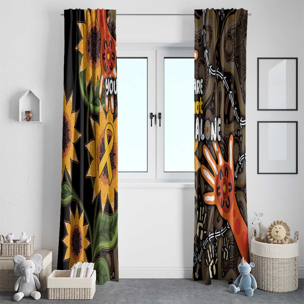 Australia Indigenous Window Curtain You Are Not Alone