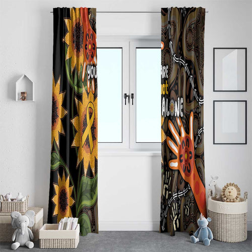 Australia Indigenous Window Curtain You Are Not Alone