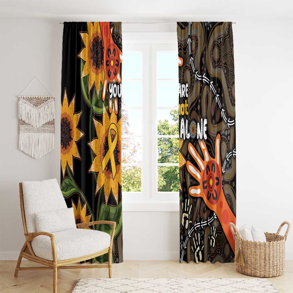 Australia Indigenous Window Curtain You Are Not Alone
