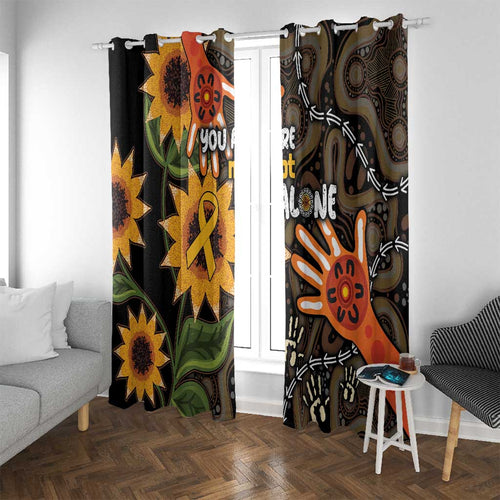 Australia Indigenous Window Curtain You Are Not Alone