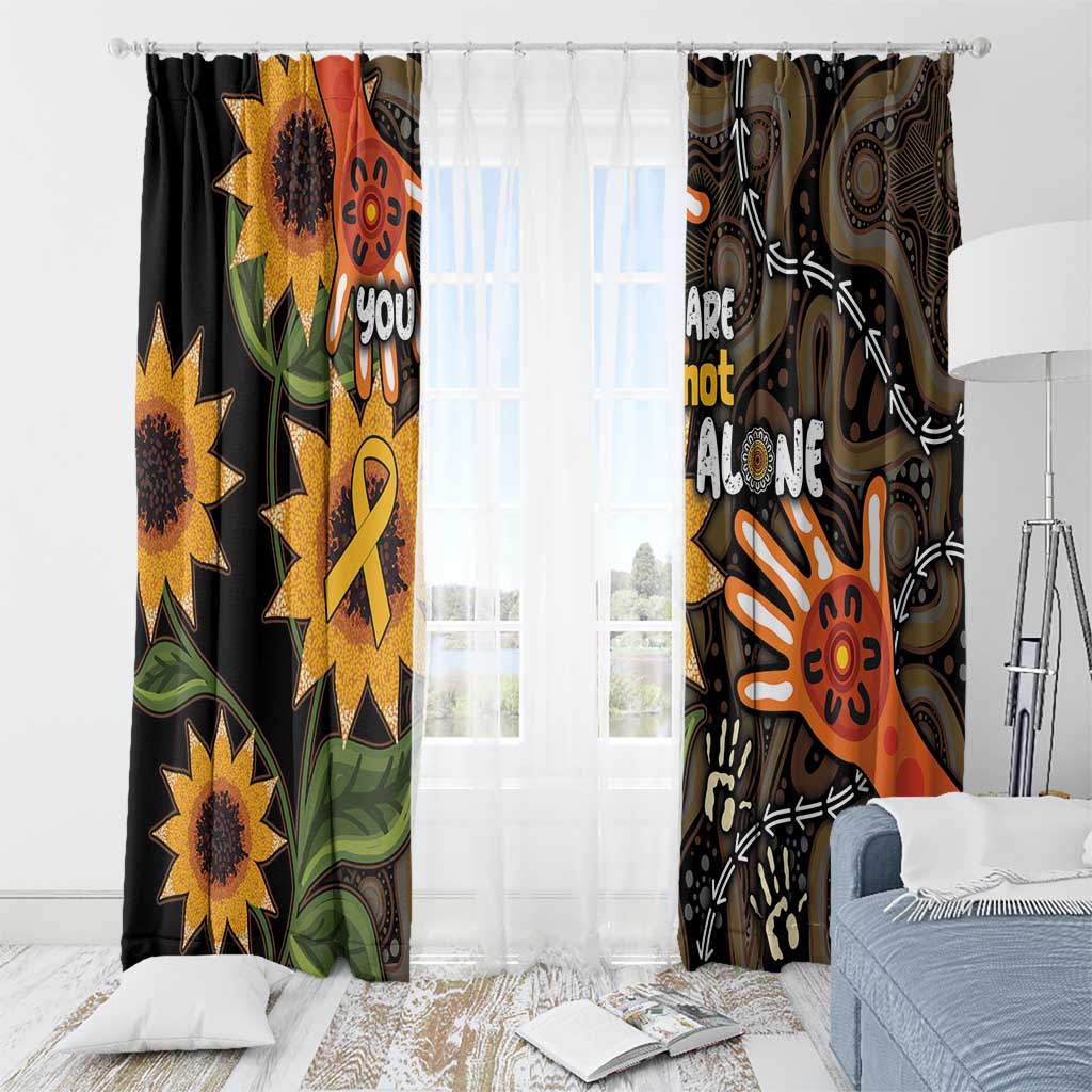 Australia Indigenous Window Curtain You Are Not Alone