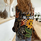 Australia Indigenous Women Casual Shirt You Are Not Alone