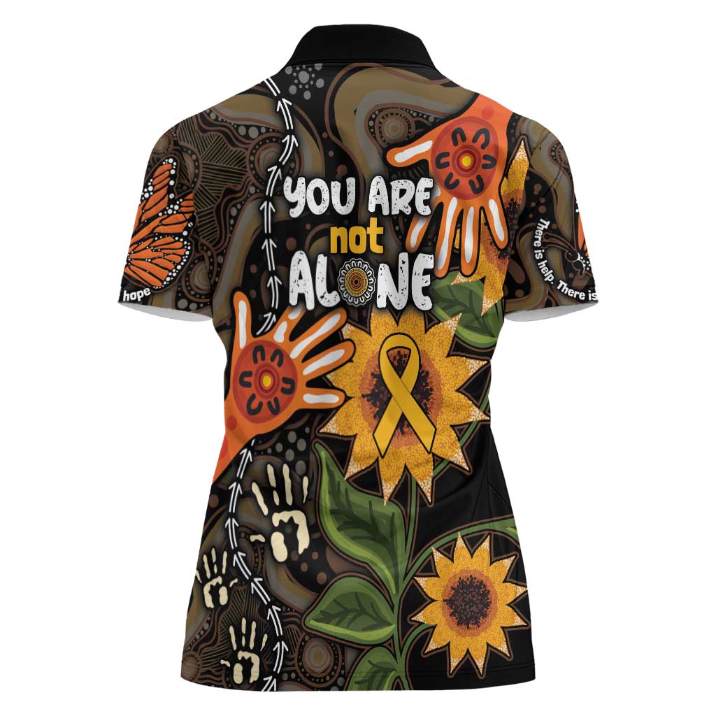 Australia Indigenous Women Polo Shirt You Are Not Alone