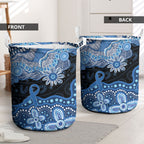 Prostate Cancer Awareness Aussie Indigenous Laundry Basket Blue Ribbon Aboriginal Arts