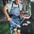 Prostate Cancer Awareness Aussie Indigenous Apron Blue Ribbon Aboriginal Arts