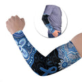 Prostate Cancer Awareness Aussie Indigenous Arm Sleeves Blue Ribbon Aboriginal Arts