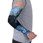 Prostate Cancer Awareness Aussie Indigenous Arm Sleeves Blue Ribbon Aboriginal Arts
