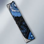 Prostate Cancer Awareness Aussie Indigenous Auto Sun Shade Blue Ribbon Aboriginal Arts