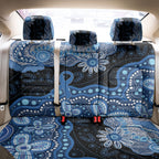 Prostate Cancer Awareness Aussie Indigenous Back Car Seat Cover Blue Ribbon Aboriginal Arts