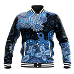Prostate Cancer Awareness Aussie Indigenous Baseball Jacket Blue Ribbon Aboriginal Arts