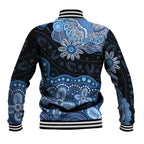 Prostate Cancer Awareness Aussie Indigenous Baseball Jacket Blue Ribbon Aboriginal Arts