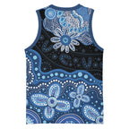 Prostate Cancer Awareness Aussie Indigenous Basketball Jersey Blue Ribbon Aboriginal Arts