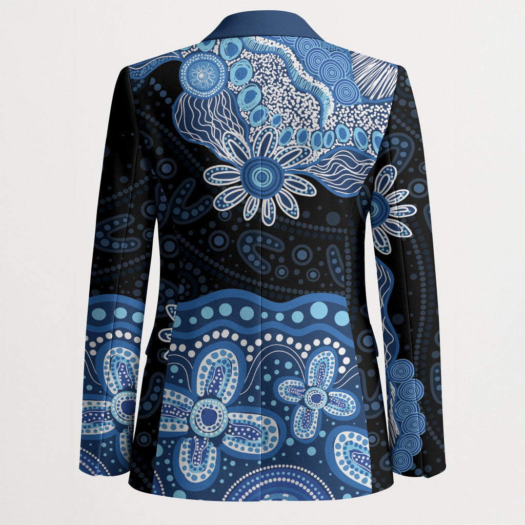 Prostate Cancer Awareness Aussie Indigenous Blazer Blue Ribbon Aboriginal Arts