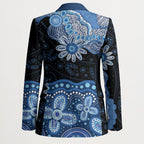 Prostate Cancer Awareness Aussie Indigenous Blazer Blue Ribbon Aboriginal Arts