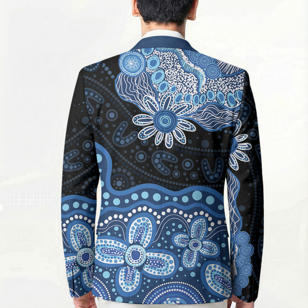 Prostate Cancer Awareness Aussie Indigenous Blazer Blue Ribbon Aboriginal Arts