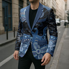 Prostate Cancer Awareness Aussie Indigenous Blazer Blue Ribbon Aboriginal Arts