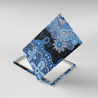 Prostate Cancer Awareness Aussie Indigenous Canvas Wall Art Blue Ribbon Aboriginal Arts