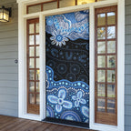 Prostate Cancer Awareness Aussie Indigenous Door Cover Blue Ribbon Aboriginal Arts