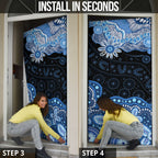 Prostate Cancer Awareness Aussie Indigenous Door Cover Blue Ribbon Aboriginal Arts