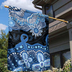 Prostate Cancer Awareness Aussie Indigenous Garden Flag Blue Ribbon Aboriginal Arts
