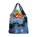 Prostate Cancer Awareness Aussie Indigenous Grocery Bag Blue Ribbon Aboriginal Arts