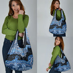 Prostate Cancer Awareness Aussie Indigenous Grocery Bag Blue Ribbon Aboriginal Arts