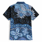 Prostate Cancer Awareness Aussie Indigenous Hawaiian Shirt Blue Ribbon Aboriginal Arts