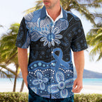 Prostate Cancer Awareness Aussie Indigenous Hawaiian Shirt Blue Ribbon Aboriginal Arts