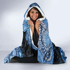 Prostate Cancer Awareness Aussie Indigenous Hooded Blanket Blue Ribbon Aboriginal Arts