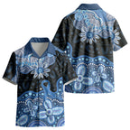 Prostate Cancer Awareness Aussie Indigenous Kid Hawaiian Shirt Blue Ribbon Aboriginal Arts