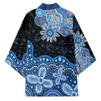 Prostate Cancer Awareness Aussie Indigenous Kimono Blue Ribbon Aboriginal Arts