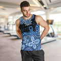 Prostate Cancer Awareness Aussie Indigenous Men Tank Top Blue Ribbon Aboriginal Arts