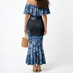 Prostate Cancer Awareness Aussie Indigenous Mermaid Dress Blue Ribbon Aboriginal Arts