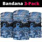 Prostate Cancer Awareness Aussie Indigenous Neck Gaiter Blue Ribbon Aboriginal Arts